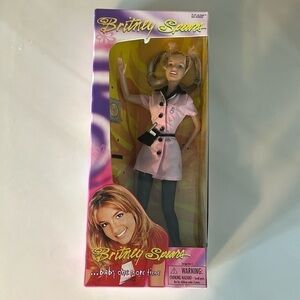 1999 Britney Spears Baby One More Time Play Along Doll, Pink Waitress